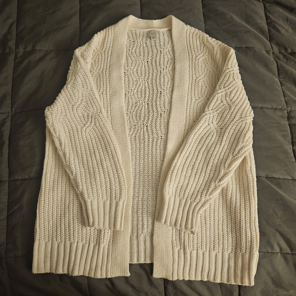a new day Cream Textured Cardigan